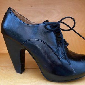 Black Platform Mary Jane Heels